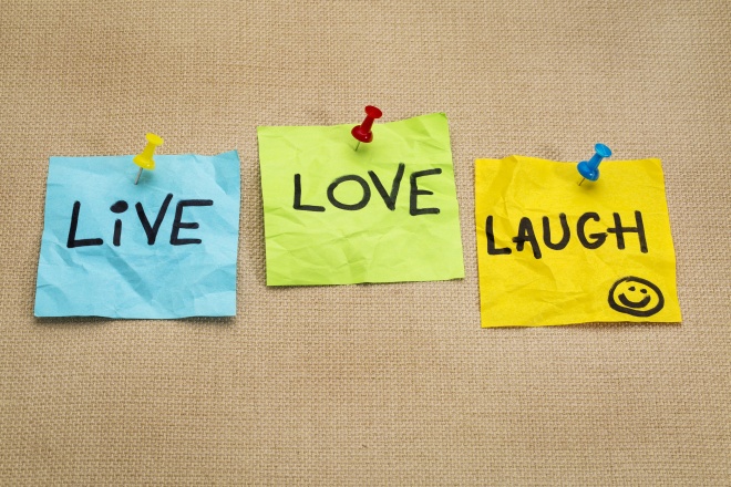 live, love, laugh - reminder notes